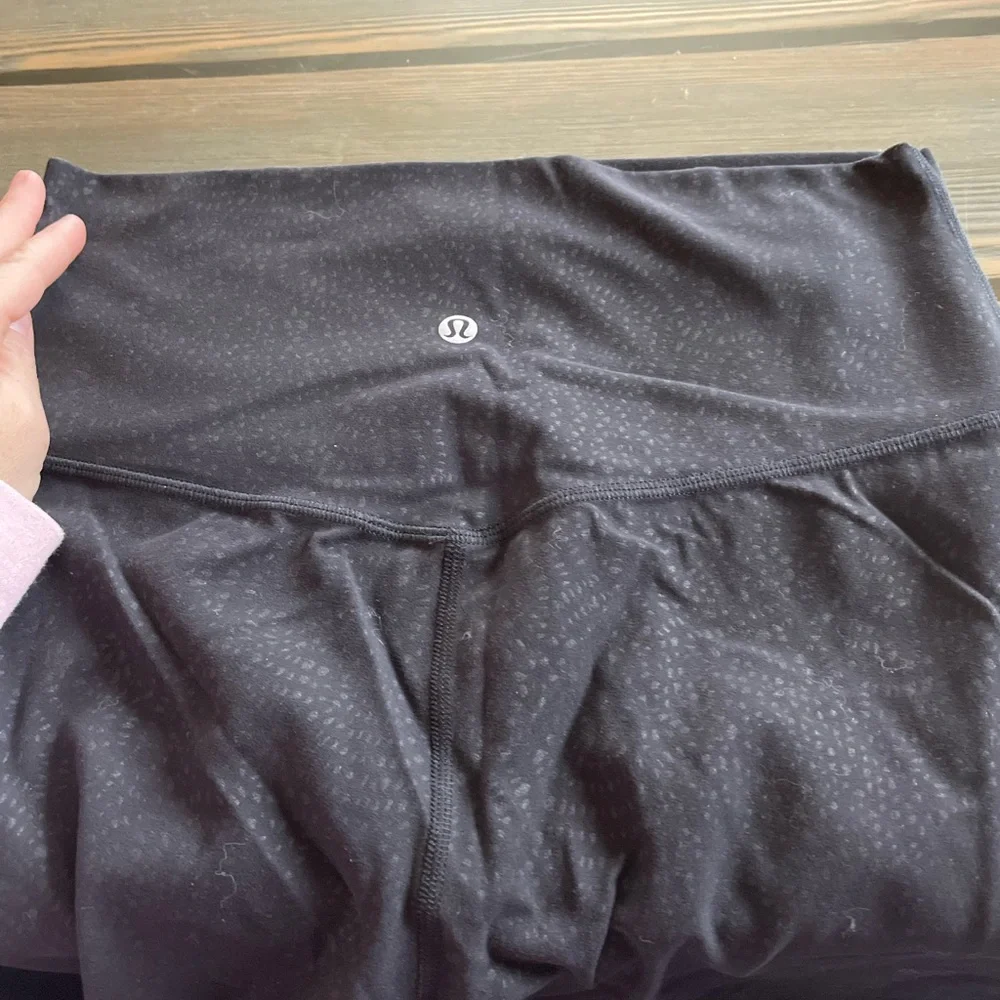 lululemon athletica Black Subtle Dot High-Rise Leggings